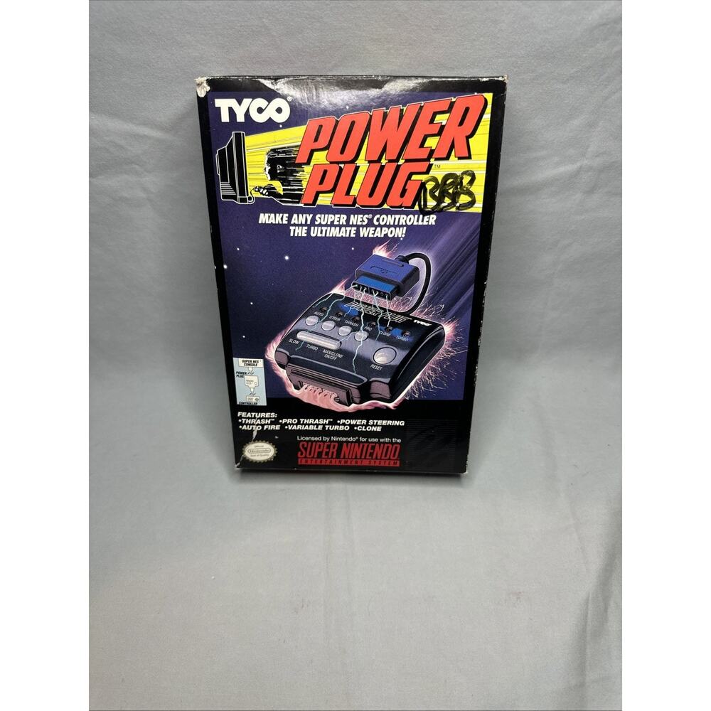 TYCO Power Plug Super Nintendo SNES Turbo Controller w/ Box